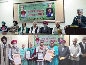 ਪੰਜਾਬੀ ਵਿਰਸਾ ਟਰਸੱਟ ਵੱਲੋਂ ਮਾਣ ਮੱਤਾ ਪੱਤਰਕਾਰ ਪੁਰਸਕਾਰ ਸਨਮਾਨ ਘੁੰਮਣ ਅਤੇ ਚਨਾਰਥਲ ਨੂੰ ਕੀਤਾ ਗਿਆ ਪ੍ਰਦਾਨ, ਪੰਜਾਬ ਚੇਤਨਾ ਮੰਚ ਵੱਲੋਂ ਪੰਜਾਬ ਦੀਆਂ ਸਮੱਸਿਆਵਾਂ ਬਾਰੇ ਕਰਵਾਇਆ ਗਿਆ ਸੈਮੀਨਾਰ